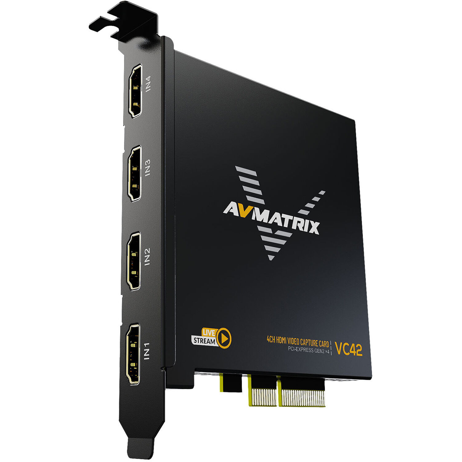 AVMATRIX VC42 Placa de Captura Card 1080p HDMI PCIe 4 Canale